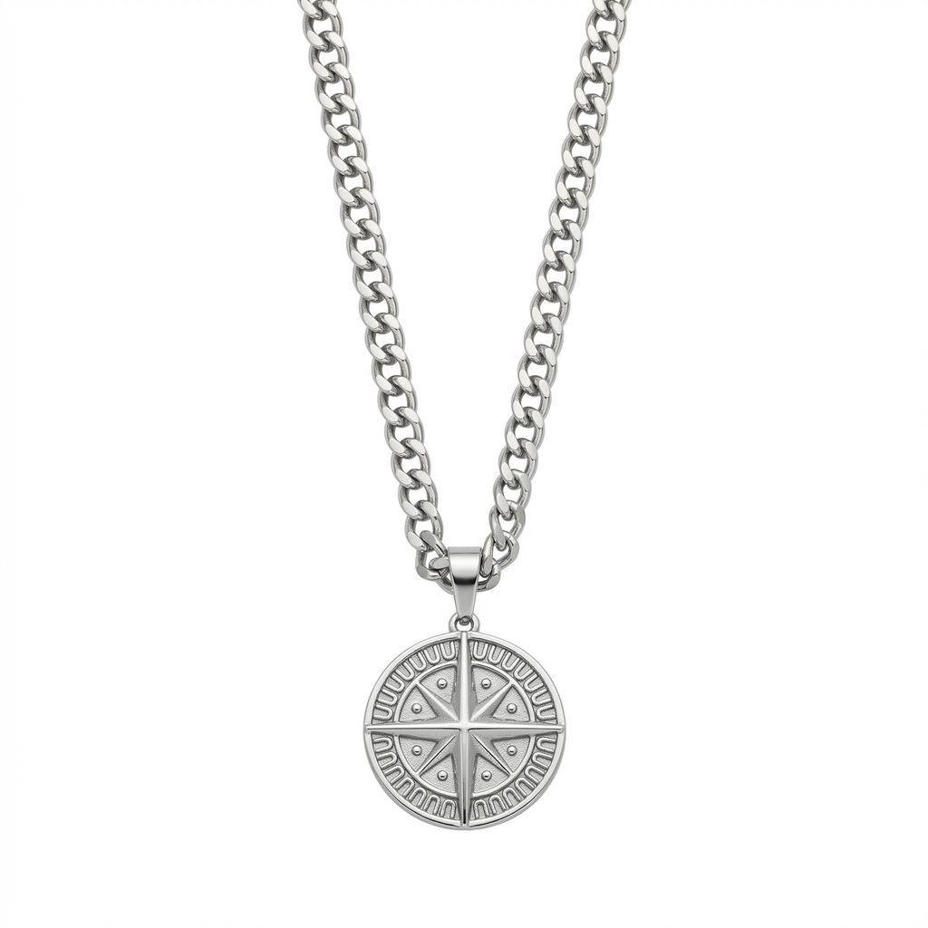 Collar North Star Plata