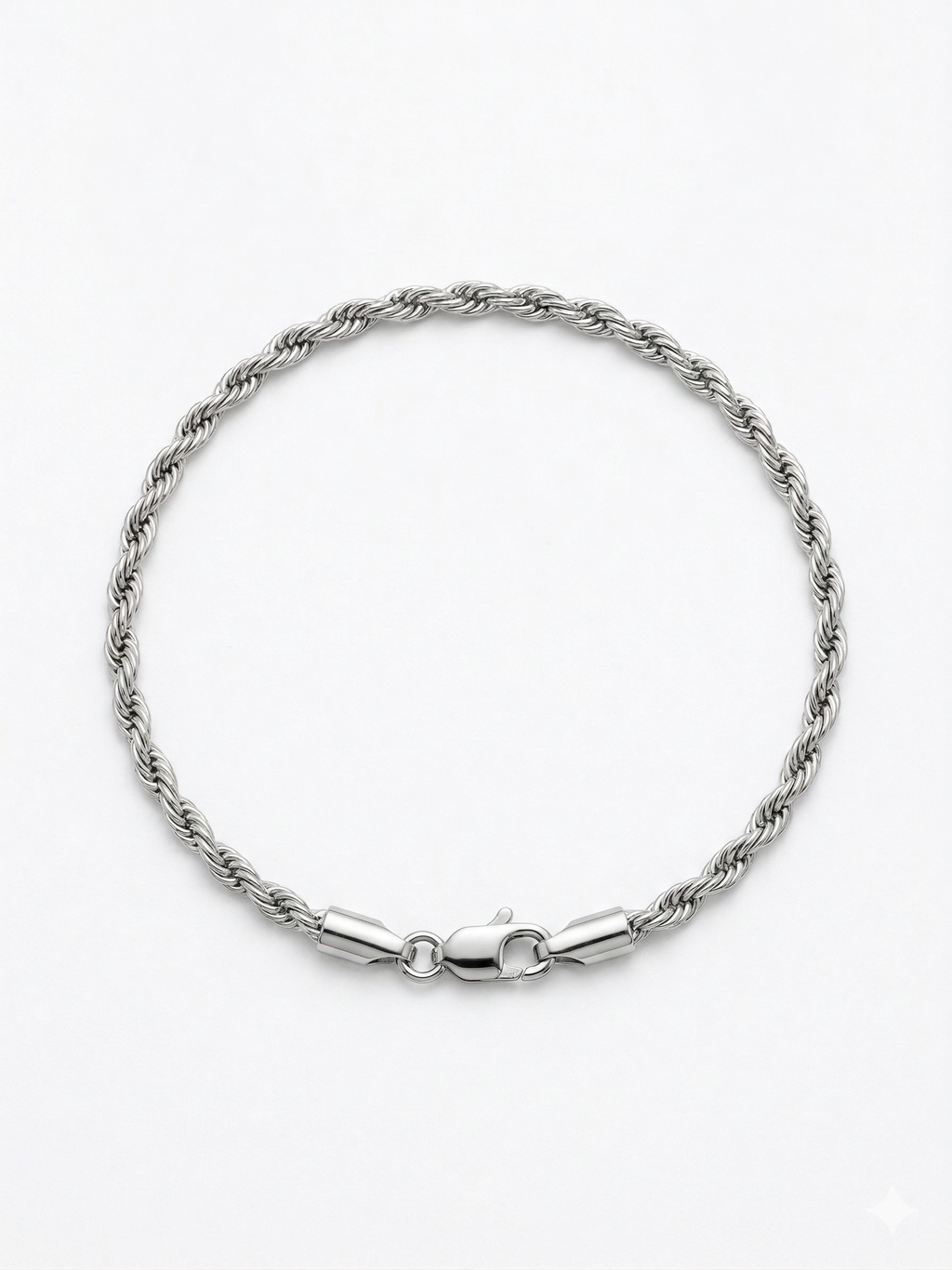 Brazalete Trenzado Clásico en Acero