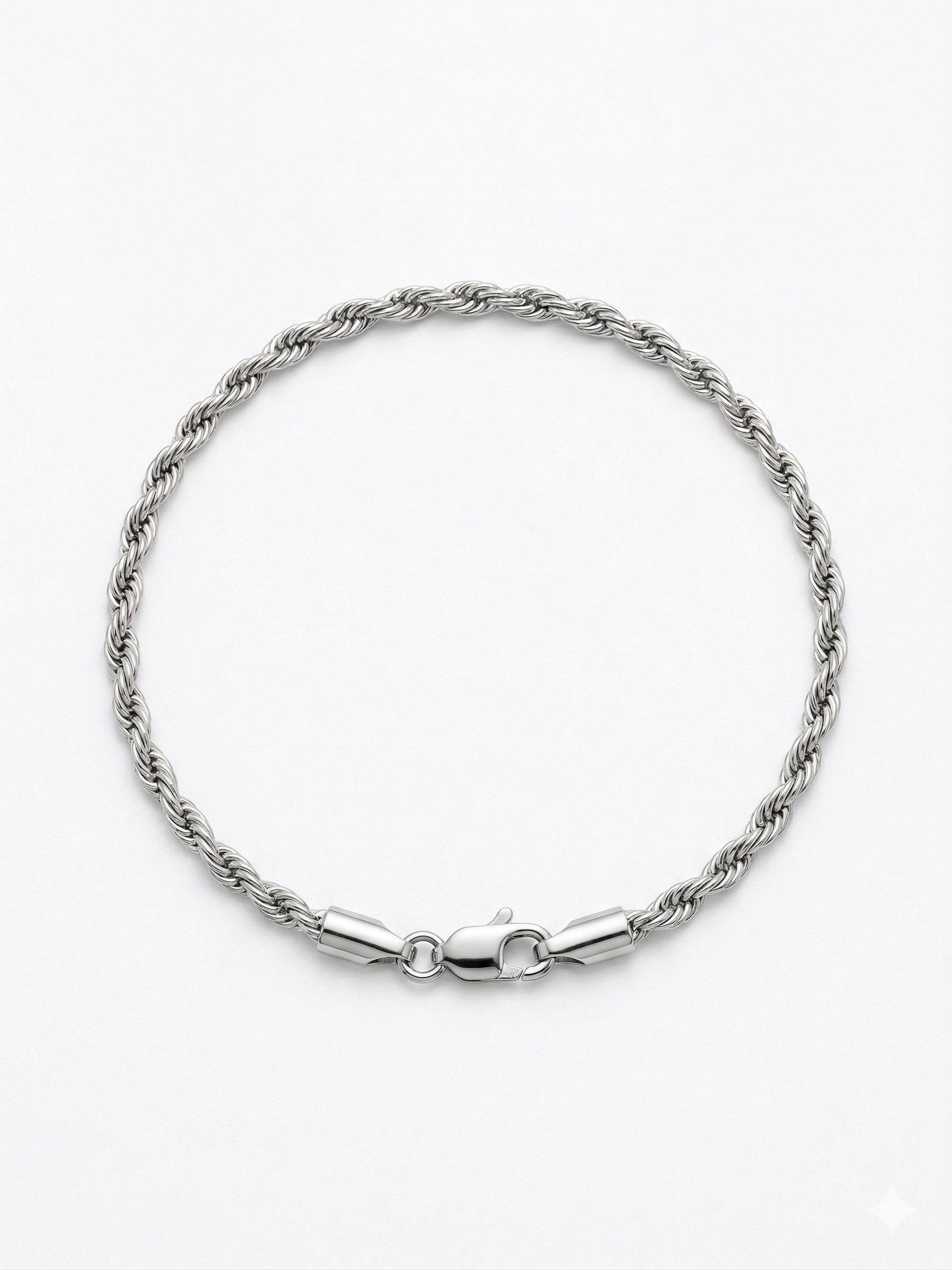 Brazalete Trenzado Clásico en Acero