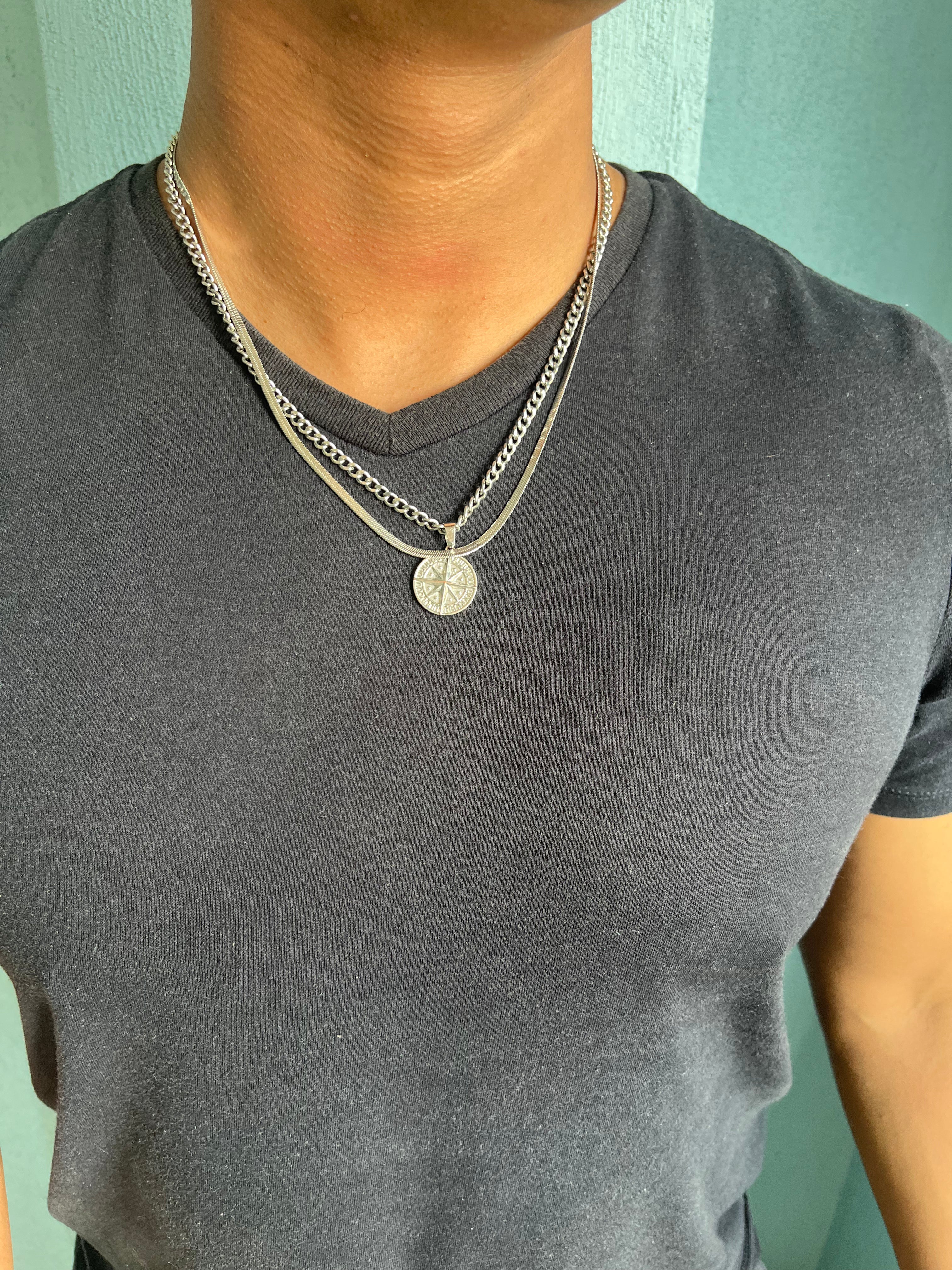 Collar North Star Plata