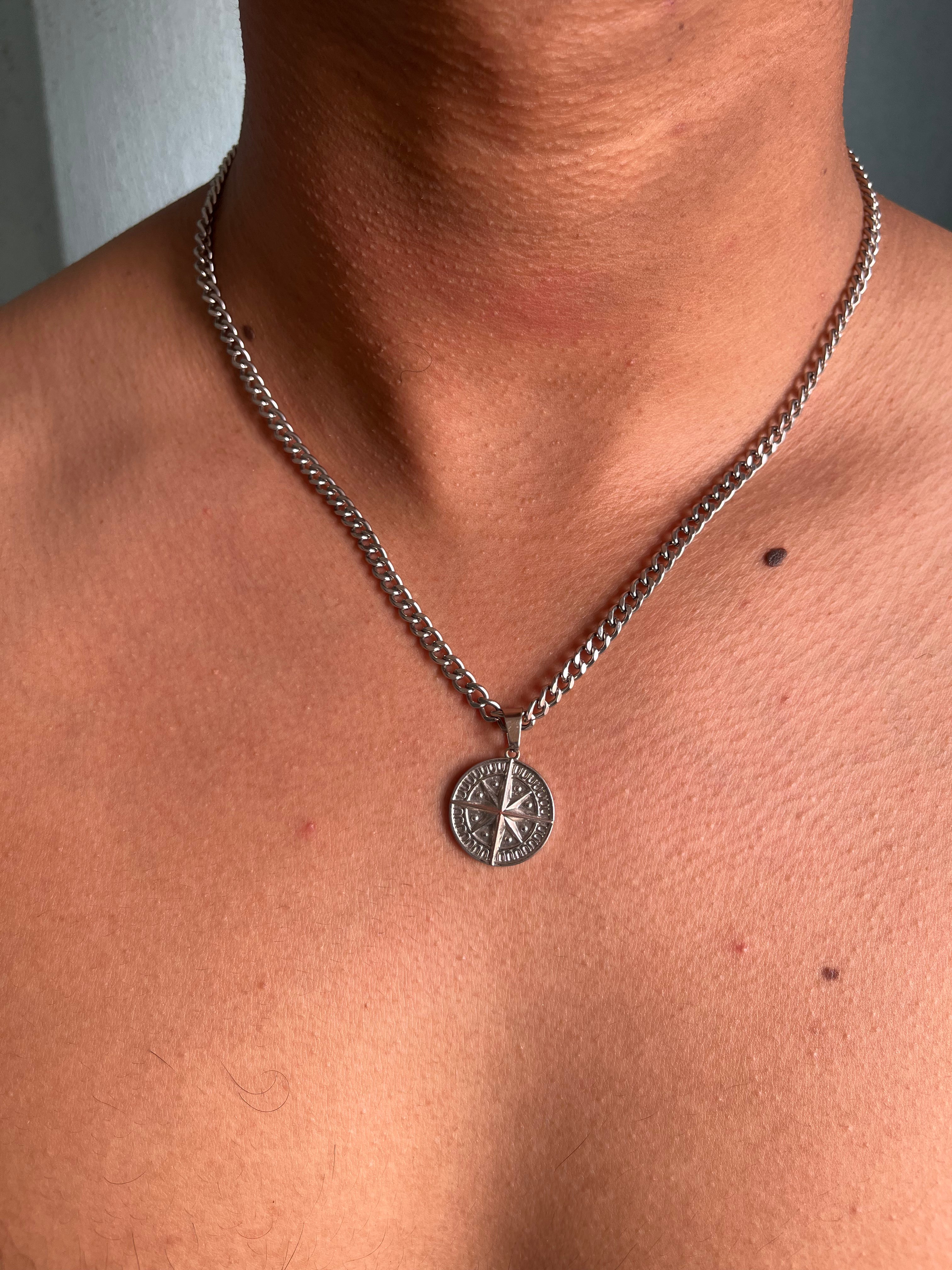 Collar North Star Plata
